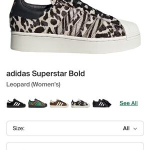 Adidas Superstar Bold Leopard Print Shoes